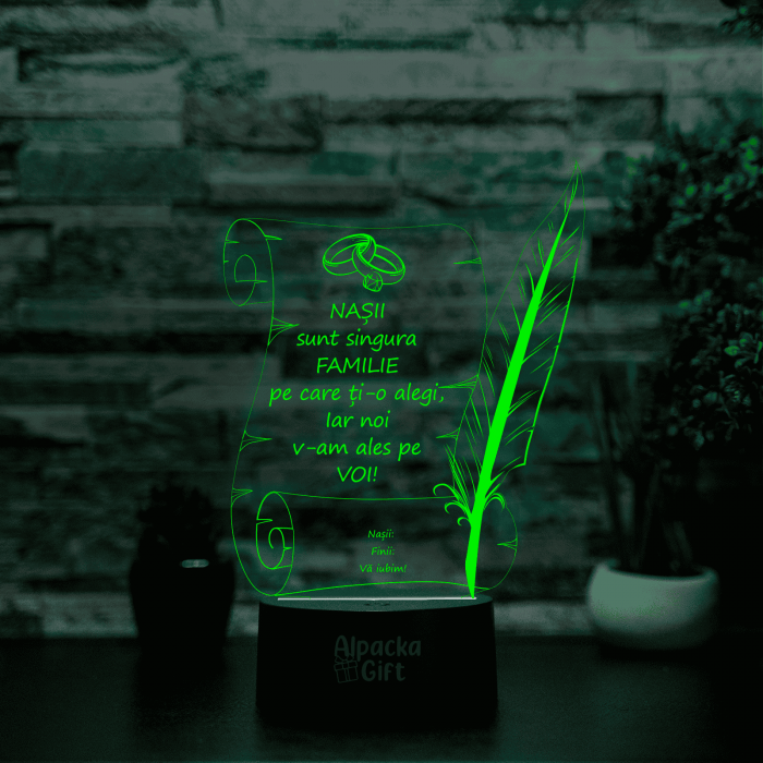 Lampa 3D Papirus Logodna [5]