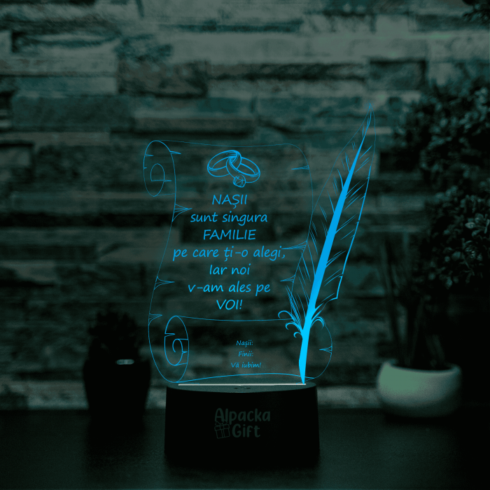 Lampa 3D Papirus Logodna [2]