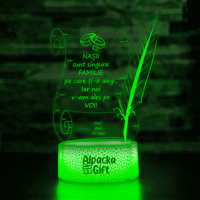 Lampa 3D Papirus Logodna [5]