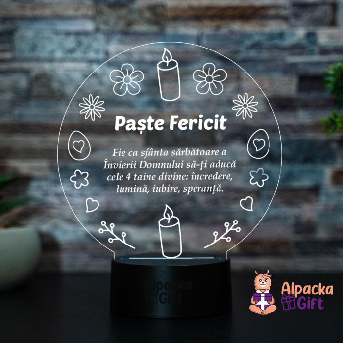 Lampă 3D - Paște Fericit 3 [3]