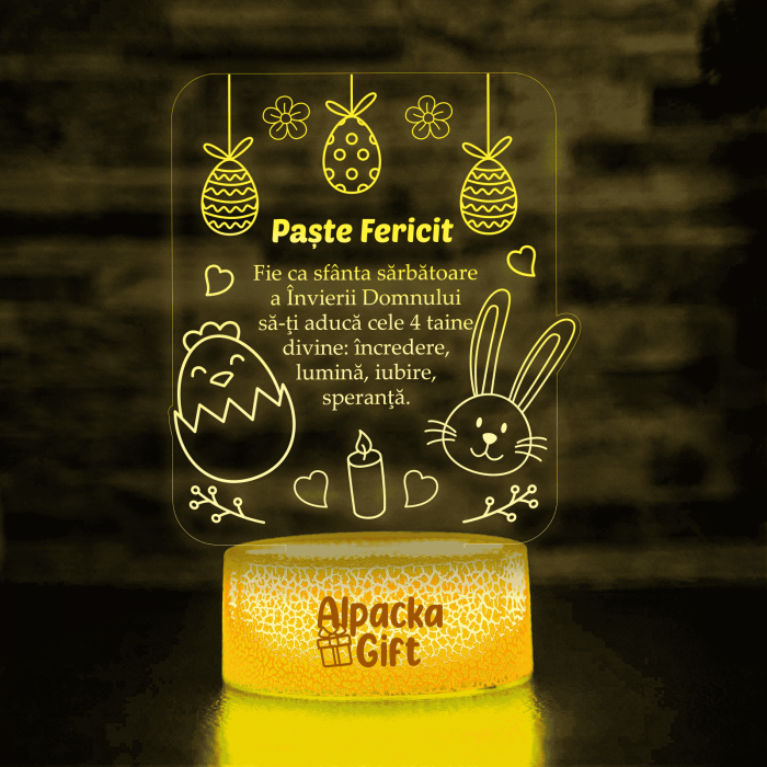 Lampă 3D - Paște Fericit 2 [3]