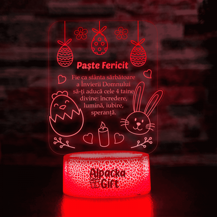 Lampă 3D - Paște Fericit 2 [2]