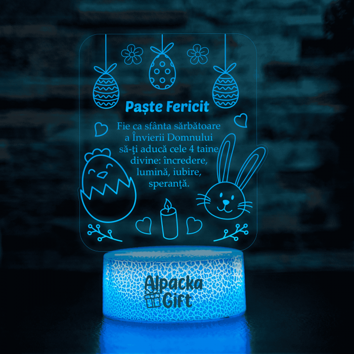 Lampă 3D - Paște Fericit 2 [4]