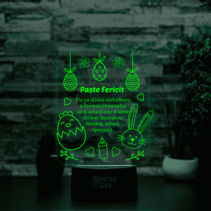 Lampă 3D - Paște Fericit 2 [5]