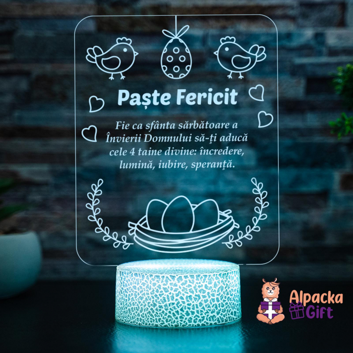 Lampă 3D - Paște Fericit 4 [2]