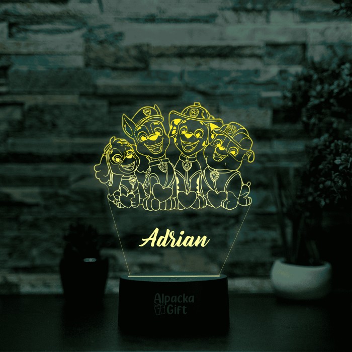 Lampă 3D - Paw Patrol [3]