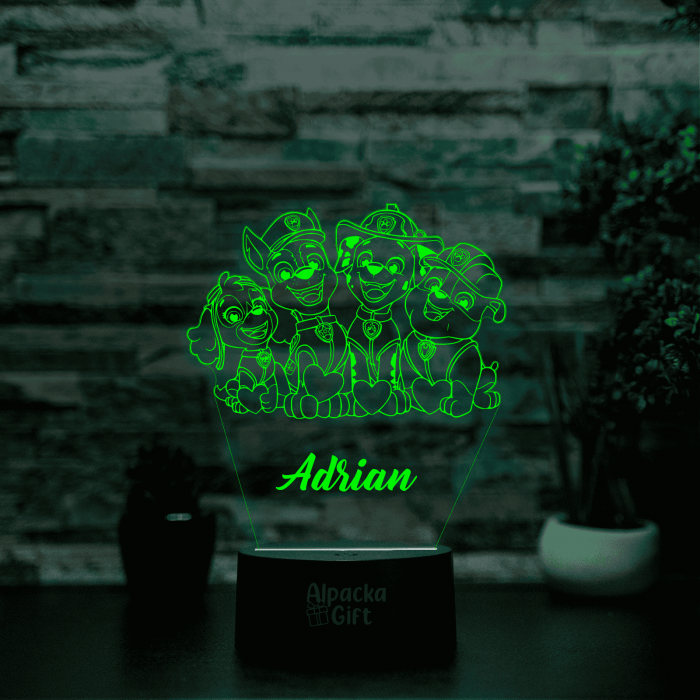 Lampă 3D - Paw Patrol [5]