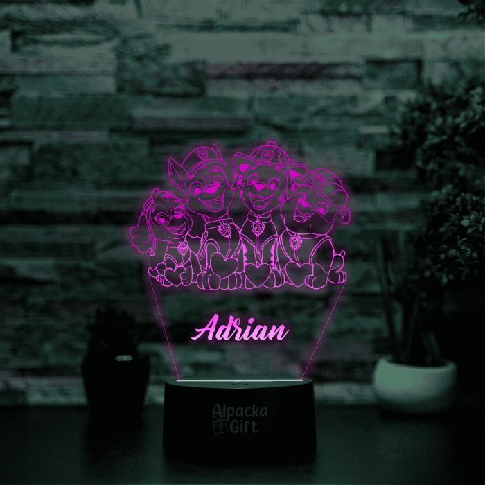 Lampă 3D - Paw Patrol [4]