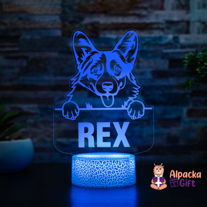 Lampă 3D - Pembroke Welsh Corgi [3]