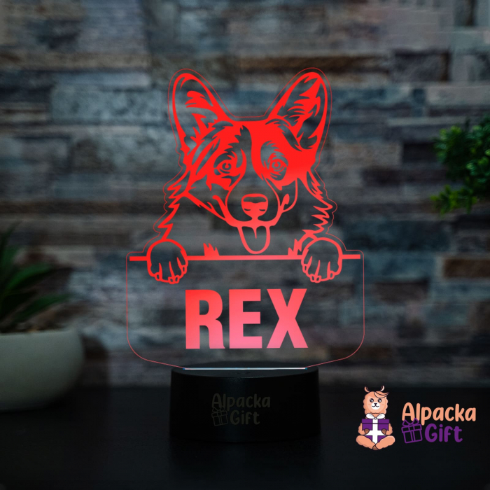 Lampă 3D - Pembroke Welsh Corgi [2]