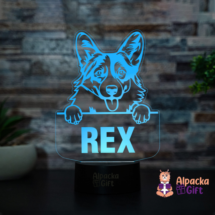 Lampă 3D - Pembroke Welsh Corgi [3]