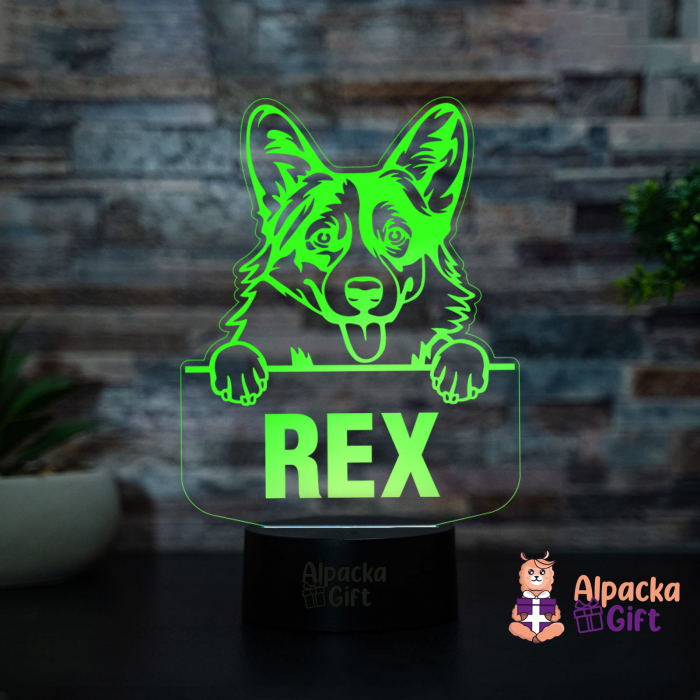 Lampă 3D - Pembroke Welsh Corgi [4]