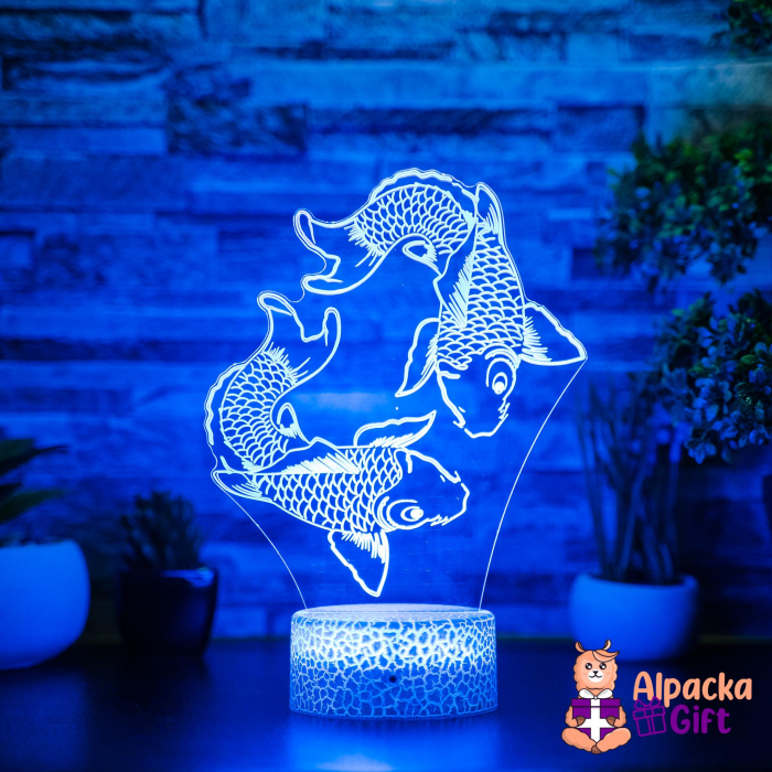 Lampă 3D Pești Koi [3]