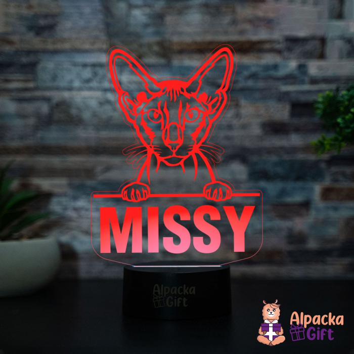 Lampă 3D Peterbald [2]