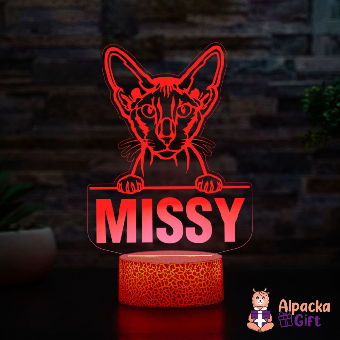 Lampă 3D Peterbald [5]