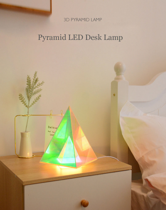 Lampă 3D Piramidă Magică [8]
