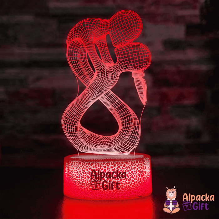 Lampă 3D - Statuetă Cuplu [5]