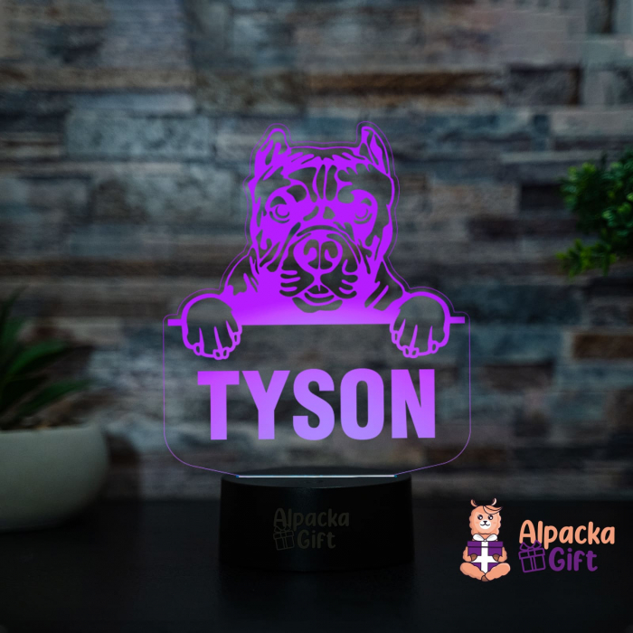 Lampă 3D - Pitbull [4]