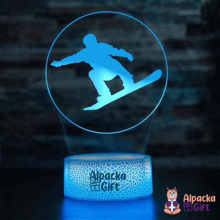 Lampă 3D - Snowboard [3]