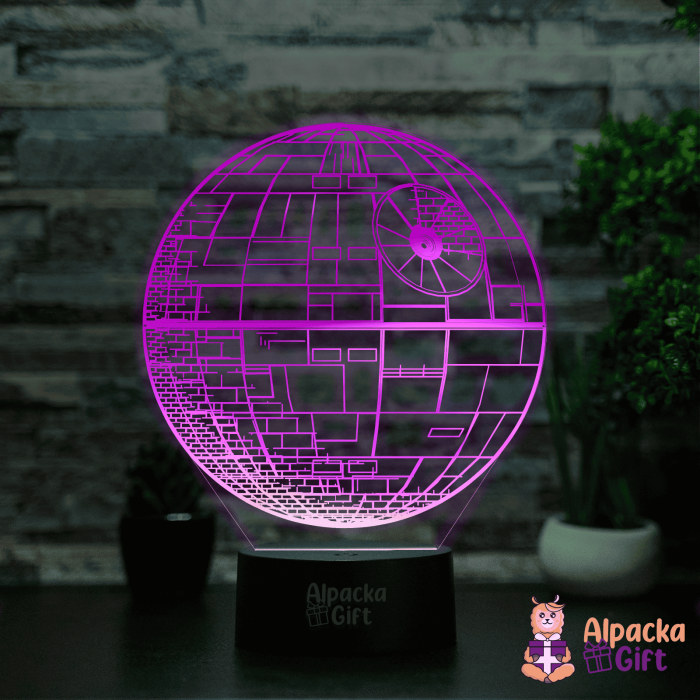 Lampa 3D -Planeta Star Wars [3]