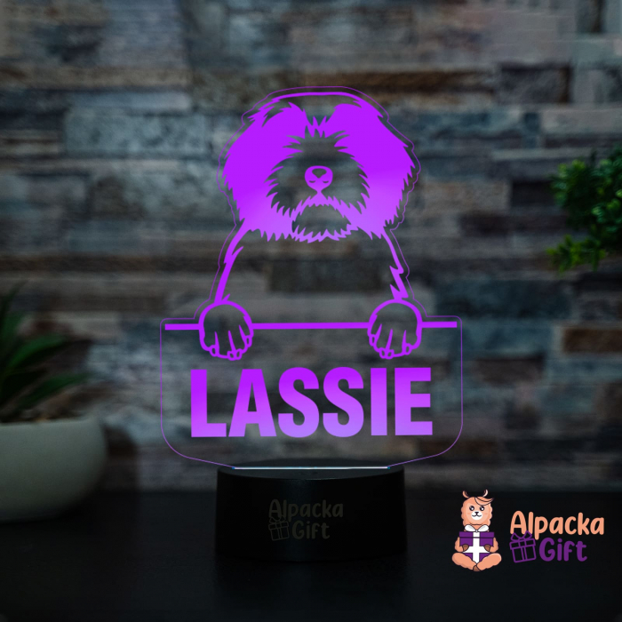 Lampă 3D - Polish Lowland Sheepdog [4]