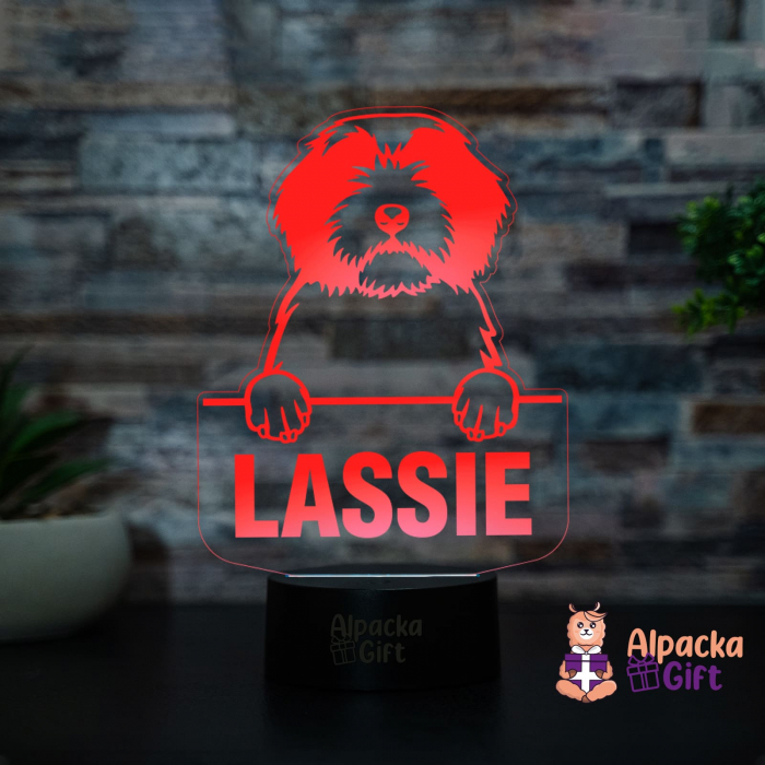 Lampă 3D - Polish Lowland Sheepdog [2]