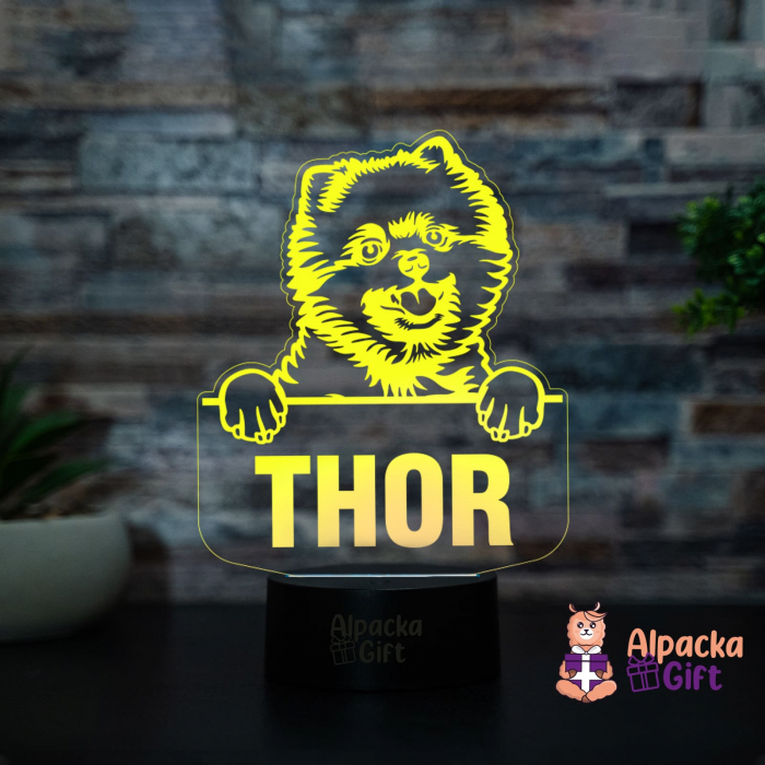 Lampă 3D - Pomeranian [3]