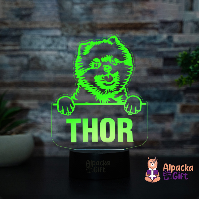 Lampă 3D - Pomeranian [4]