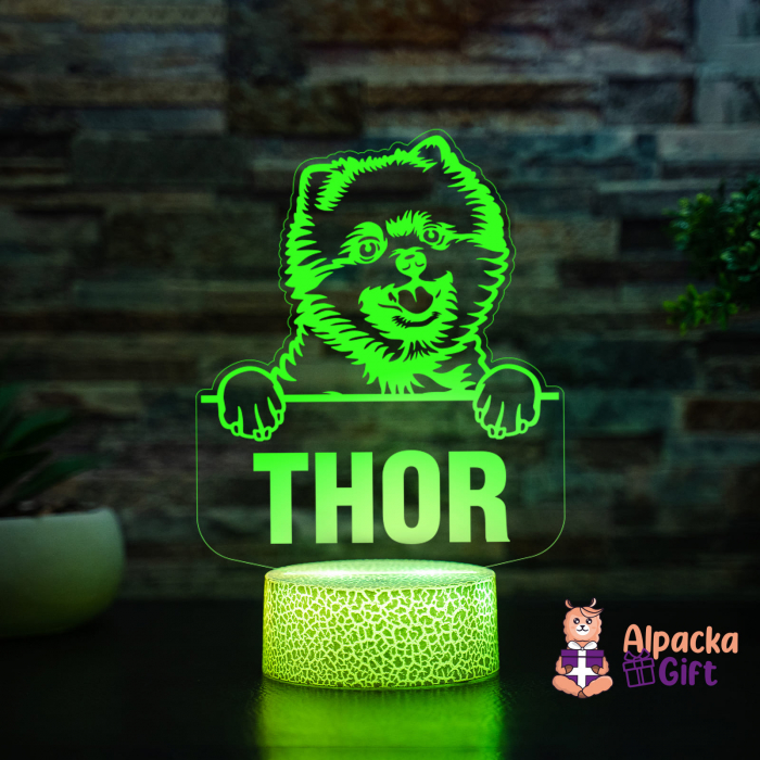 Lampă 3D - Pomeranian [4]