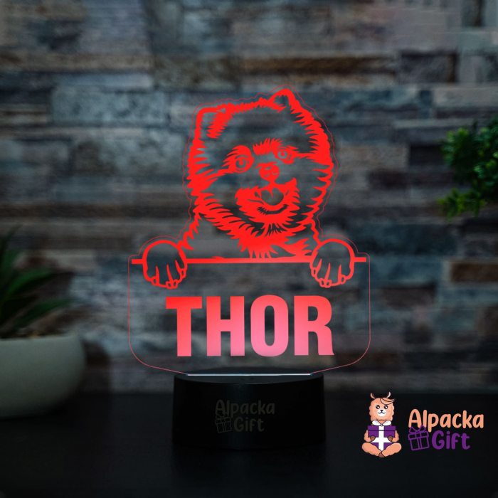 Lampă 3D - Pomeranian [2]