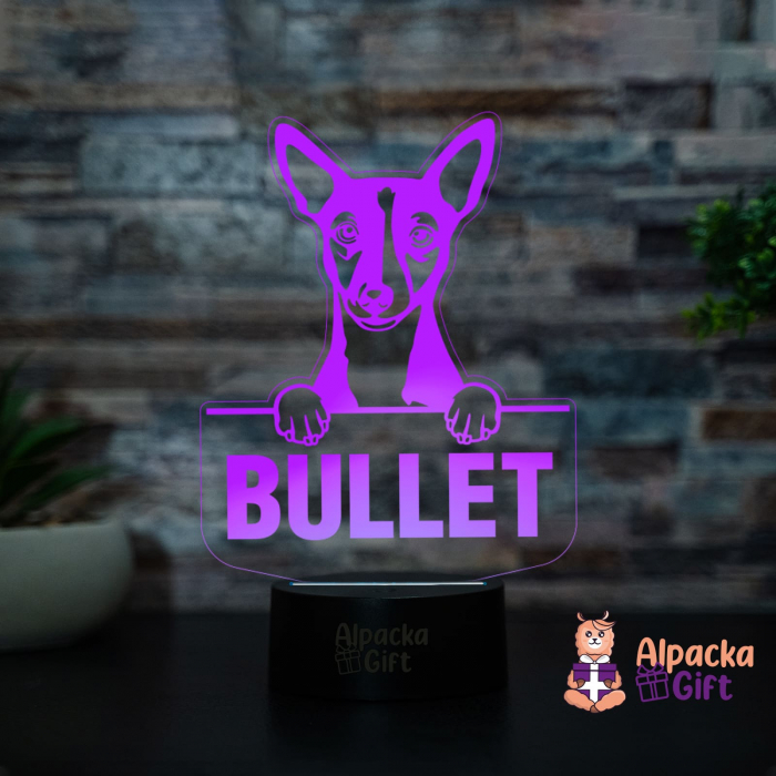 Lampă 3D - Portuguese Podengo Pequeno [2]