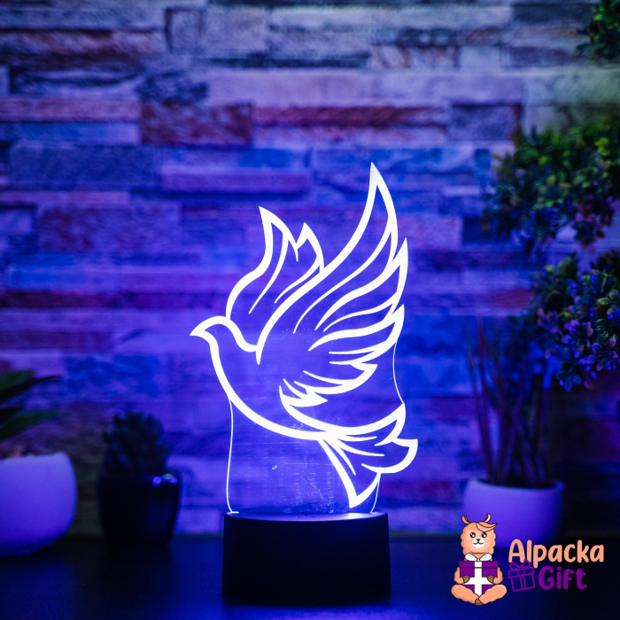 Lampă 3D Porumbel [2]