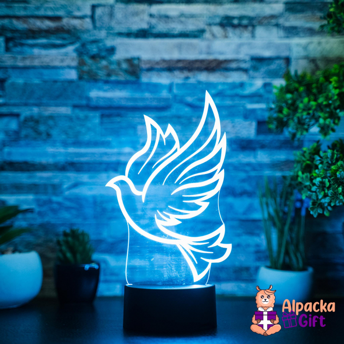 Lampă 3D Porumbel [3]