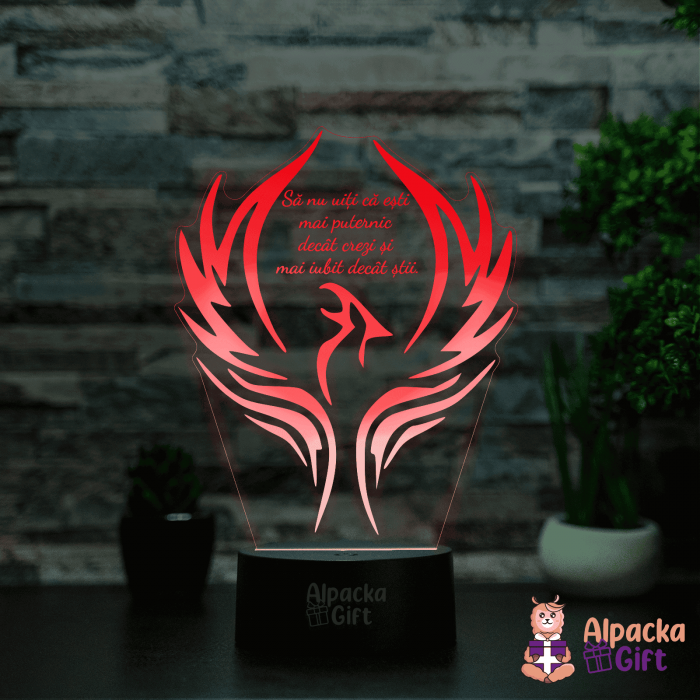 Lampă 3D - Pasarea Pheonix [3]