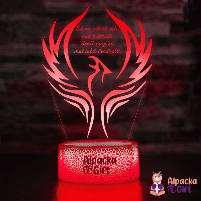 Lampă 3D - Pasarea Pheonix [3]