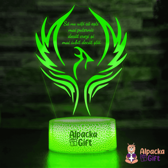 Lampă 3D - Pasarea Pheonix [2]