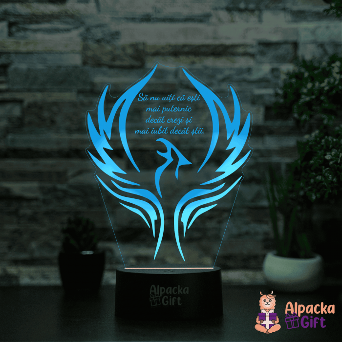 Lampă 3D - Pasarea Pheonix [2]