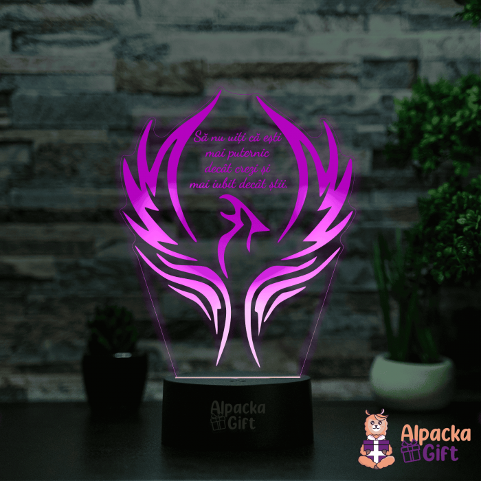 Lampă 3D - Pasarea Pheonix [4]