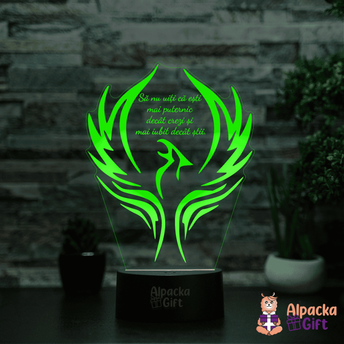 Lampă 3D - Pasarea Pheonix [5]