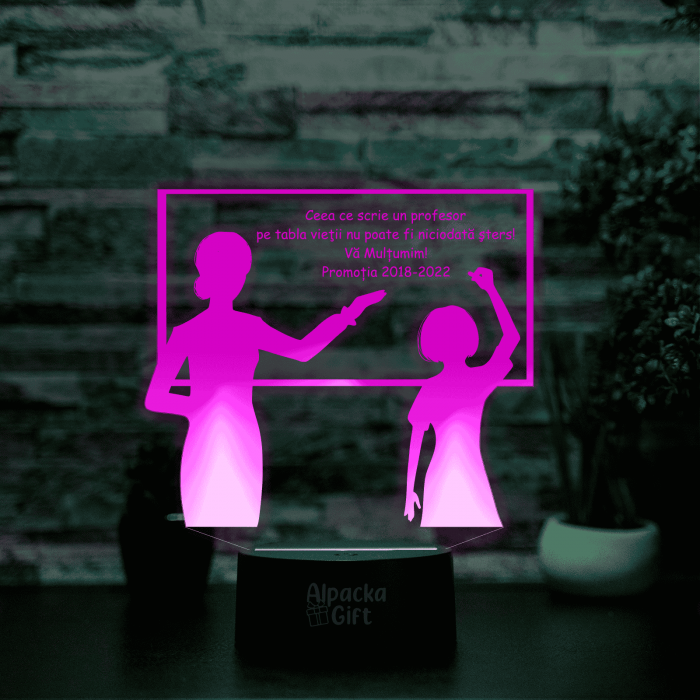 Lampa 3D Profesor cu Elev [3]