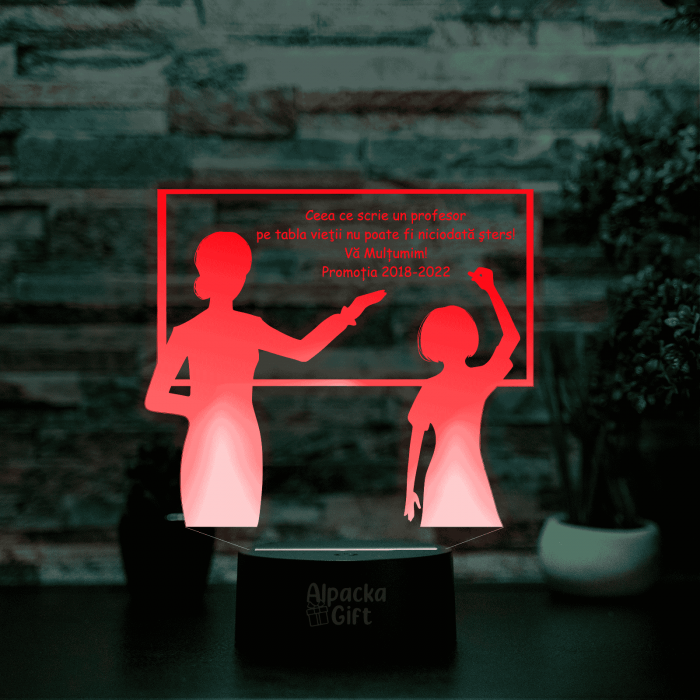 Lampa 3D Profesor cu Elev [4]