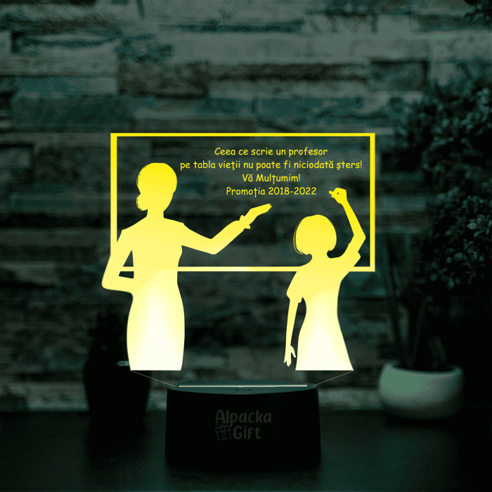 Lampa 3D Profesor cu Elev [2]