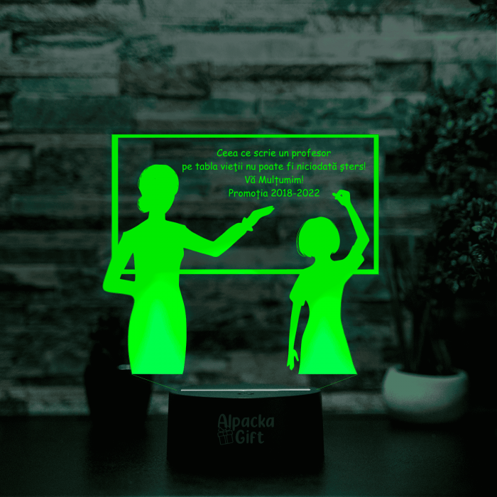 Lampa 3D Profesor cu Elev [5]