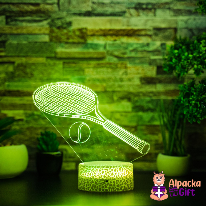 Lampă 3D Rachetă de Tenis [4]