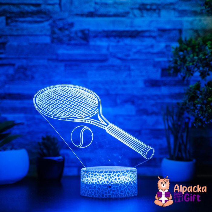 Lampă 3D Rachetă de Tenis [3]