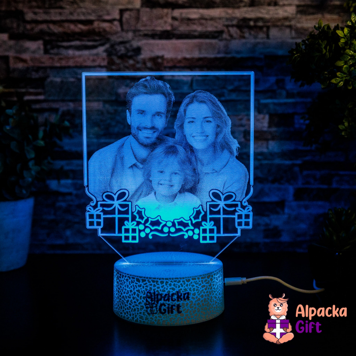 Lampă 3D - Ramă Foto cu Cadouri [4]