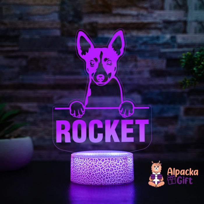Lampă 3D - Rat Terrier [5]