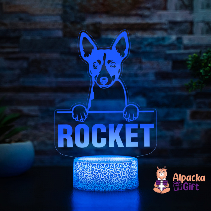 Lampă 3D - Rat Terrier [3]