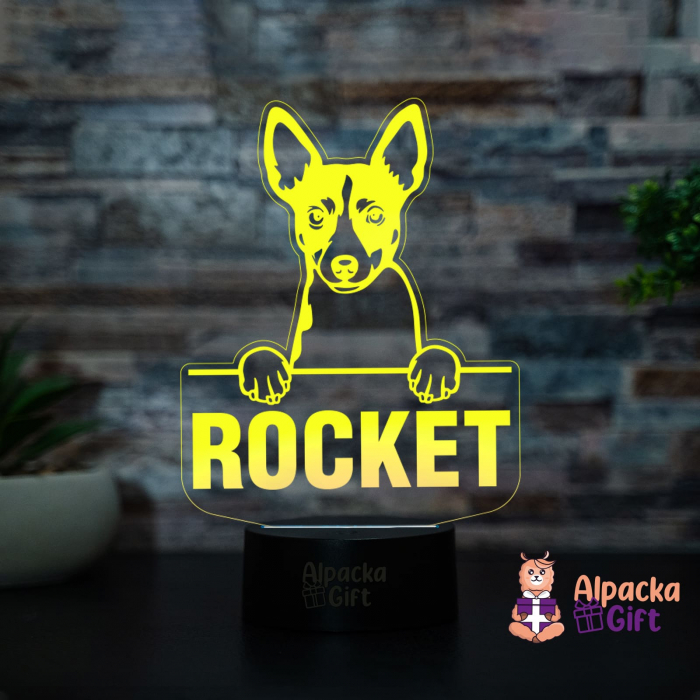 Lampă 3D - Rat Terrier [3]