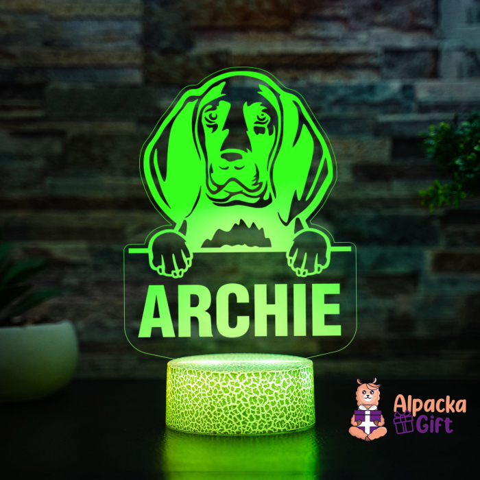 Lampă 3D - Redbone Coonhound [4]